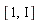 [1, I]