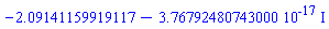 -2.09141159919117-0.376792480743000e-16*I