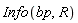 Info(bp, R)
