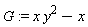 G := x*y^2-x
