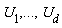 U[1], () .. (), U[d]