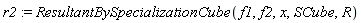 r2 := ResultantBySpecializationCube(f1, f2, x, SCube, R)