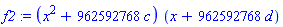 f2 := (x^2+962592768*c)*(x+962592768*d)