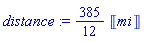 (385/12)*Units:-Unit('mi')