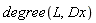degree(L, Dx)