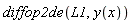 diffop2de(L1, y(x))