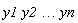 y1*y2 .. yn