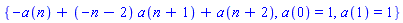 {-a(n)+(-n-2)*a(n+1)+a(n+2), a(0) = 1, a(1) = 1}