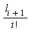 l[i+1]/factorial(i)
