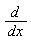 d/dx