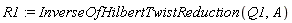 R1 := InverseOfHilbertTwistReduction(Q1, A)