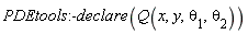 PDEtools:-declare(Q(x, y, theta[1], theta[2]))