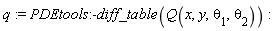q := PDEtools:-diff_table(Q(x, y, theta[1], theta[2]))