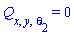 Q[x, y, theta[2]] = 0