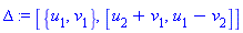 _DG([["DE", "_TempDGFrame2", ["evolutionary", 0], {u[1], v[1]}, E], [[[5], u[2]+v[1]], [[6], u[1]-v[2]]]])