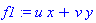 u*x+v*y
