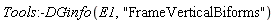 Tools:-DGinfo(E1, "FrameVerticalBiforms")