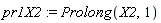 pr1X2 := Prolong(X2, 1)