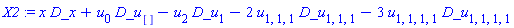 X2 := x*D_x+u[0]*D_u[]-u[2]*D_u[1]-2*u[1, 1, 1]*D_u[1, 1, 1]-3*u[1, 1, 1, 1]*D_u[1, 1, 1, 1]