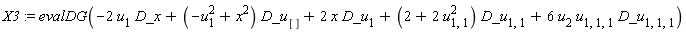 X3 := evalDG(-2*u[1]*D_x+(-u[1]^2+x^2)*D_u[]+2*x*D_u[1]+(2+2*u[1, 1]^2)*D_u[1, 1]+6*u[2]*u[1, 1, 1]*D_u[1, 1, 1])