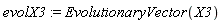 evolX3 := EvolutionaryVector(X3)