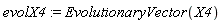 evolX4 := EvolutionaryVector(X4)