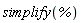 simplify(%)