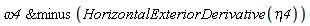 `&minus`(omega4, HorizontalExteriorDerivative(eta4))