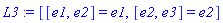 L3 := [[e1, e2] = e1, [e2, e3] = e2]