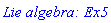 `Lie algebra: Ex5`