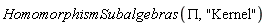 HomomorphismSubalgebras(PI, "Kernel")