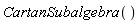 CartanSubalgebra()