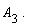 A[3] .