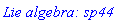 `Lie algebra: sp44`