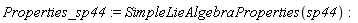 Properties_sp44 := SimpleLieAlgebraProperties(sp44)