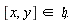 [x, y]  in  `&hfr;`. 