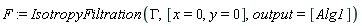 F := IsotropyFiltration(GAMMA, [x = 0, y = 0], output = [Alg1])