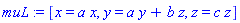_DG([["transformation", [[G1, 0], [G1, 0]], [], [Matrix(%id = 4575595010)]], [[a*x, x], [a*y+b*z, y], [c*z, z]]])