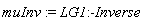 muInv := LG1:-Inverse