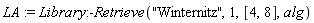 LA := Library:-Retrieve("Winternitz", 1, [4, 8], alg)