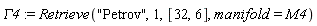 GAMMA4 := Retrieve("Petrov", 1, [32, 6], manifold = M4)