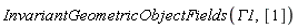 InvariantGeometricObjectFields(GAMMA1, [1])