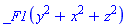 _F1(y^2+x^2+z^2)