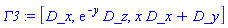 [_DG([["vector", M, []], [[[1], 1]]]), exp(-y)*_DG([["vector", M, []], [[[3], 1]]]), x*_DG([["vector", M, []], [[[1], 1]]])+_DG([["vector", M, []], [[[2], 1]]])]