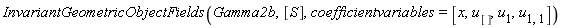 InvariantGeometricObjectFields(Gamma2b, [S], coefficientvariables = [x, u[], u[1], u[1, 1]])