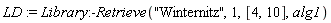 LD := Library:-Retrieve("Winternitz", 1, [4, 10], alg1)