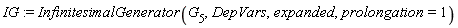 IG := InfinitesimalGenerator(G[5], DepVars, expanded, prolongation = 1)