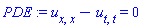 PDE := u[x, x]-u[t, t] = 0