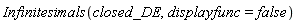 Infinitesimals(closed_DE, displayfunc = false)