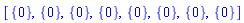 [{0}, {0}, {0}, {0}, {0}, {0}, {0}, {0}]